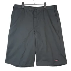 ディッキーズDickiesワークショーツハーフパンツショートパンツ灰色チャコールグレーツイル生地タグワンポイントセルフォンポケットvintageヴィンテージ40306
