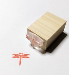 竹刀の柄革にスタンプ　勝ち虫・とんぼ　1.2ｃｍｘ1.5ｃｍ