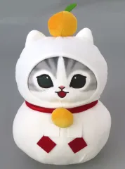 【中古】ぬいぐるみ 鏡餅にゃん(グレー) BIGぬいぐるみ 「mofusand」