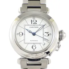 カルティエ Cartier 腕時計 パシャC W31074M7 ホワイト文字盤 カレンダー 夜光針 夜光インデックス SS 自動巻き 【中古】のサムネイル