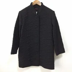#wpc 詩仙堂 ヒトシタムラ コート 黒 ちりめん 中綿 スタンドカラー キルティング レディース [860800]