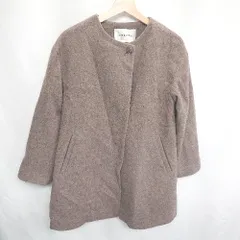 ■ NATURAL BEAUTY BASIC 長袖 コート サイズS ブラウン レディース E  【1407020042628】