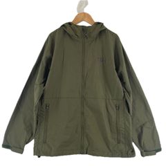 HUF ナイロンジャケット（フード付き・カーキ） - メルカリ