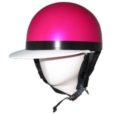新品！ ZK-180 ヘルメットコルク半風半帽【メタリックピンク】コルク不使用で軽量！SG公認 PSC認可！125cc以下対応　チャック式着脱耳当て装備 盗難防止金属ホルダー フリーサイズ(57～60㎝)  