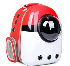 ペットキャリー リュック 猫 犬用 大容量 太空舱 透明窓付き キャリーバッグ 旅行 通院 お出かけ用 通気性抜群 可愛いペンギン柄