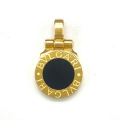 ブルガリ BVLGARI ブルガリブルガリ ペンダントトップ YG イエローゴールド オニキス ペンダントトップ 750 オニキス レディース 【中古】