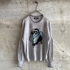 SONIA RYKIEL ソニアリキエル　グレー花模様ニット