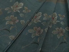 平和屋着物●本場大島紬　7マルキ　霞枝花文　正絹　逸品　未使用　DAAS3010ps