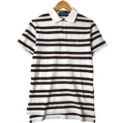 古着 ラルフローレン Ralph Lauren POLO by Ralph Lauren CUSTOM FIT 半袖 ボーダー ポロシャツ メンズM相当/eaa562462