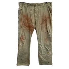 Dickies ワークパンツ W38 ベージュ ディッキーズ ジップアップ ペインターパンツ ワーク ボトムス 古着卸 アメリカ仕入 2506-327