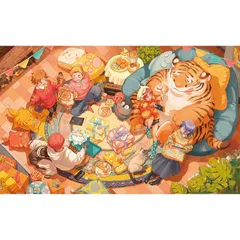 ピントー(Pintoo) 1000ピース プラ製ジグソーパズル【東隆?＿一緒に、暖かく】(38X59cm)大人向け難しい 破片なし カチっとハマる[H3112] 0