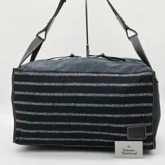 【美品】ヴィヴィアン ハリスツイード コラボ ボストンバッグ 旅行カバン 紺色