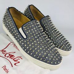 Christian Louboutin スパイク スリッポン パイソン柄 - メルカリ