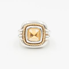 ティファニー ジーグフェルド オニキス デイジー リング 9号 シルバー