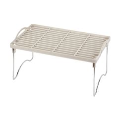 【特価商品】足折れ式 ストック棚 ワームグレー 積み重ね棚 LD-249 キッチンラック Style シンク下 Storage