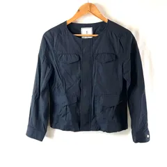 ロペピクニック ROPE' PICNIC ジャケット ブルゾン ポケット ジップ 綿 ネイビー 紺 38サイズ 2025090200053のサムネイル