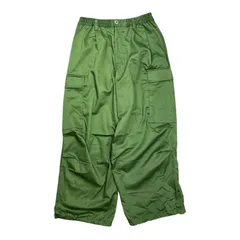 Mono-Mart モノマート ワイドテーパード 裾ドローコード  タックミリタリーカーゴパンツ カーキ Mサイズ