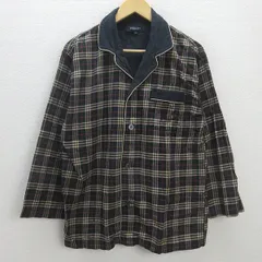 H■バーバリー/BURBERRY LONDON ノバチェック柄 長袖パジャマシャツ【M】MENS■135【中古】