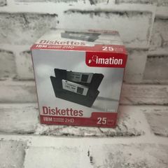 【3.5インチFD DOS/Vフォーマット 25枚入】古き良きフロッピーディスク、データ保存用に最適！