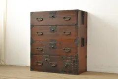 中古　国産　職人手造り　凝った金具が目を引く総桐箪笥 中古 国産 職人手造り 凝った金具が目を引く総桐箪笥 あいちの地場産業