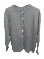 ◇ ⊇ ◎ SENSE OF PLACE by URBAN RESEARCH クルーネック 長袖 ニット カーディガン サイズOne ブラック レディース E  【1506110012623】