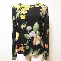 大きいサイズ46 最高級ライン レオナール シルク100% チュニック 花柄 大きいサイズ46 最高級ライン レオナール シルク100% チュニック 花柄