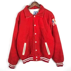 希少90s USA製 ヴィンテージRENNOCコーデュロイ スタジアムジャンバー 80〜90年代 Rennoc 刺繍入り コーデュロイジャケット レディース