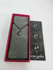 美品 ジョージジェンセン ネックレス 2002 ガーネット ヘリテージ シルバー ジョージジェンセン 2002 ガーネット ネックレス GEORG JENSEN