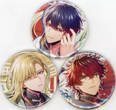 【中古】バッジ・ピンズ [単品] ハオラン＆ロンレイ＆シャオウ 描きおろし缶バッジ3個セット 「Switchソフト 燃えよ! 乙女道士 ～華遊恋語～ アニメイト限定セット」 同梱特典