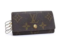 LOUIS VUITTON ルイヴィトン M62631 モノグラム ミュルティクレ4 4連 キーケース 鍵入れ メンズ レディース ブラウン系 DJ1847