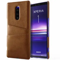 Xperia 1 ケース SO-03L SOV40 エクスペリア１  カード収納 レザー スマート ケース 【Color】 ブラウンのサムネイル