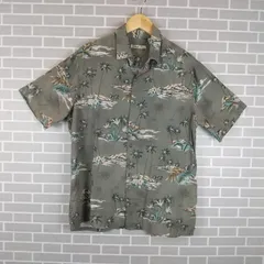 Batik Bay キューバシャツ シルク100% 3XLT 総柄 カーキ 古着 tops-29648-t_1.jpg