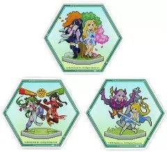 【中古】コースター [単品] 集合 オリジナルアクリルコースター3種セット 「Switchソフト SUPER BULLET BREAK -スーパーバレットブレイク- ファミ通DXパック 3Dクリスタルセット」 同梱特典