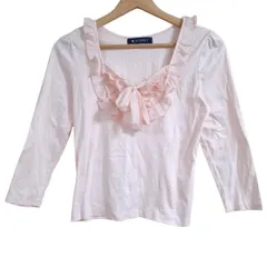 新品タグ付　17850円 エムズグレイシー フリル 長袖Tシャツ　カットソー　L 2025年最新】エムズグレイシー カットソーの人気アイテム - メルカリ