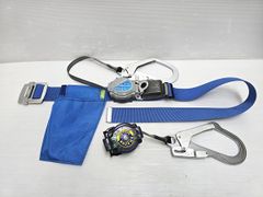 【中古品】 藤井電工 ツヨロン 2Wayリトラ 安全帯 胴ベルト型 セーフティベルト ツインランヤード用補助ロープ 高所作業用 ○YR-19052○