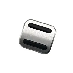 新着商品 TADOKAPATU パーキングフットブレーキペダルカバー 滑り止め ラバー アルミ合金素材 1枚 ホンダ マツダ スズキ 適合【シルバー】T-JTY1