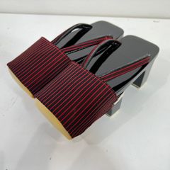 【特価・新品】淀志ぐれ　下駄  桐　浴衣　雨カバー付き　④ 72836