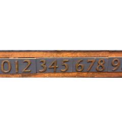 45mm LETTER GOLD　文字　数字　アルファベット　好きな数字【6個セット】お選びください。
