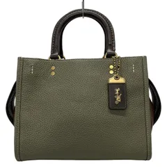 極美品 コーチ ローグ トップハンドル 2way ハンドバッグ グリーン 公式】COACH – コーチ | ローグ トップ ハンドル カラーブロック