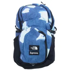 Supreme シュプリーム バックパック 21AW The North face ノースフェイス Bleached Denim Print Pocono Backpack ブリーチド デニム プリント ポコノ ボックス ロゴ 【中古】のサムネイル