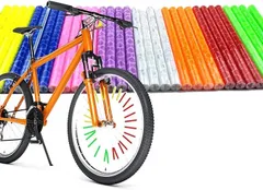 【在庫処分】JeeSoarToFarカラフルな自転車反射スポーク - 夜間の安全性向上、32本入り、さまざまな自転車に対応