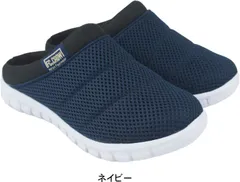 レディース サンダル サボサンダル バブーシュ クロッグサンダル 軽量 軽い スポーツ 春 夏 母の日 FCクロウ FC CROW taflh5589 ネイビー M（23.5～24.0cm）