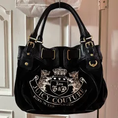 極美品】 JUICY COUTURE ショルダーバッグ サイドリボン ナイロン