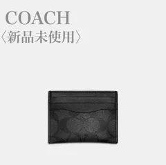 新品【コーチ】COACHカードケース 58110 cqbk チャコール×ブラック
