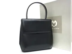 ■極美品■ mila schon ミラショーン レザー ワンハンドル ハンドバッグ レディース ブラック系 AY5222