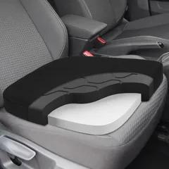 新品 TanYoo シートクッション 椅子用クッション カーシートクッション 座布団 低反発+高反発 二層構造 お尻が痛くならない 車用 メッシュ チェアクッション 低反発座布団 洗えるカバー 滑り止め (ブラック 1P)