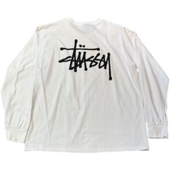 Stussy Stock logo LS White L 未使用