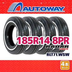【AUTOWAY】 新品 185R14 サマータイヤ Radar RLT71.WSW 14インチ 4本セット 夏タイヤ オートウェイ