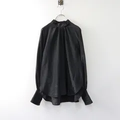 未使用 グリーンレーベルリラクシング green label relaxing シアーハイネックブラウス F/ブラック シャツ 長袖【2400014353266】