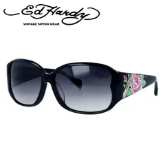 エドハーディー サングラス アジアンフィット Ed Hardy ROSE 60サイズ スクエア型 ユニセックス メンズ レディースのサムネイル